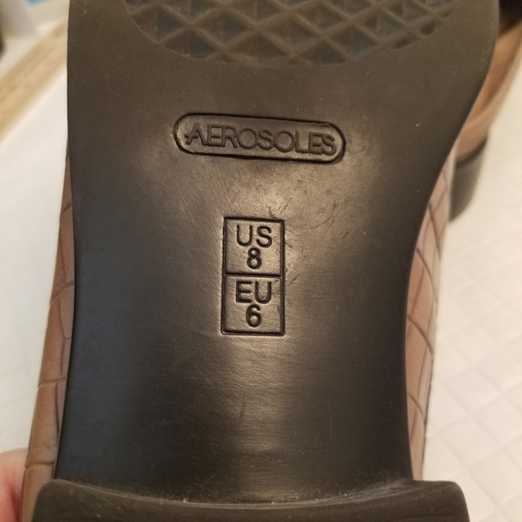 Aerosoles Alligator Print Beige Mule Shoes Size 8M See Photos - Picture 5 of 8